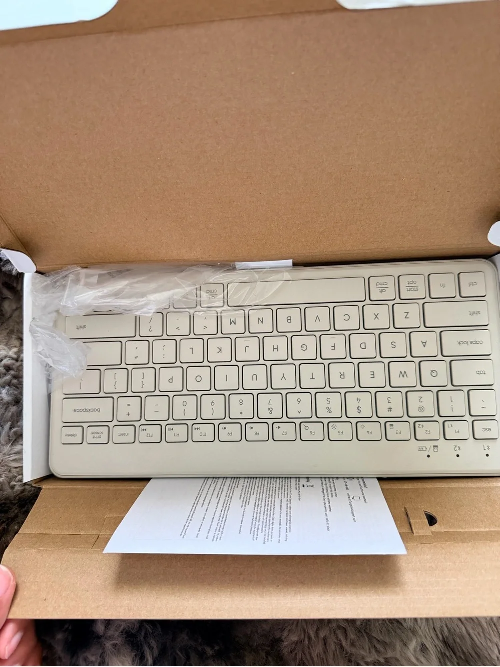 heyday Compact Wireless Keyboard - Cream